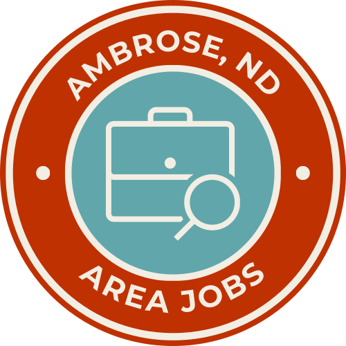 Ambrose, ND AREA JOBS logo